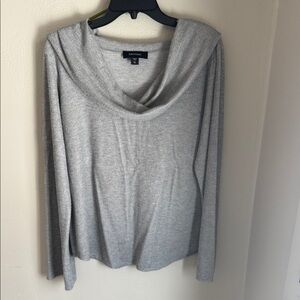 Karen Kane Heather Gray Cowl Neck Sweater